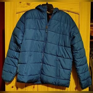 Swiss Tech Boys/Girls Blue Puffer Jacket Size XXL 18